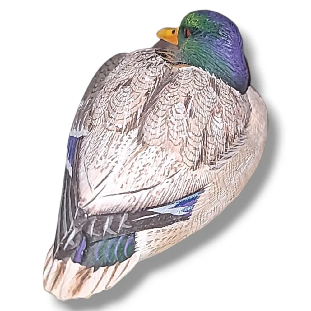Ashley Gray Master Carver Mallard Duck Figurine Limited Edition Hand Painted 4